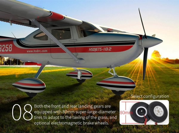 HSD Cessna 182 2000mm Red PNP RC Airplane