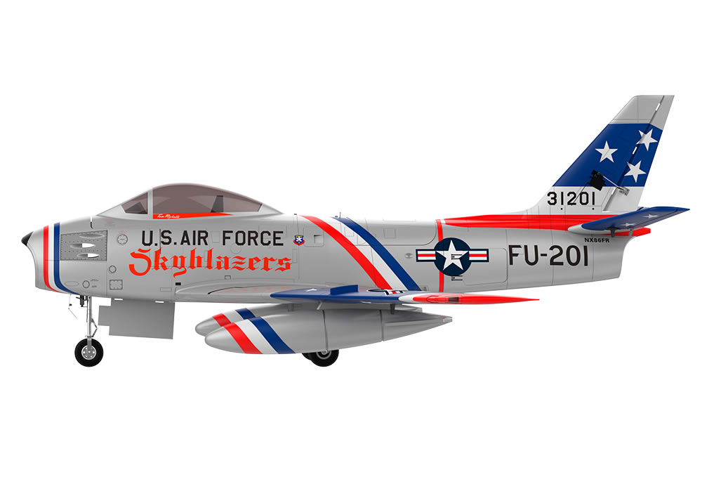 HSD F-86 Sabre Sky Blazer 120mm PNP Jet Flight Image