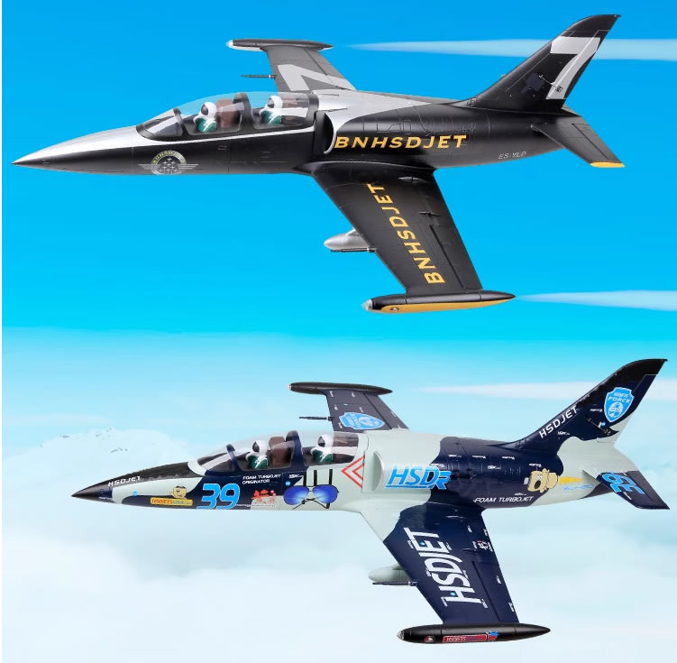 HSD L-39 Breitling 120mm Jet PNP RC Airplane Flight Image