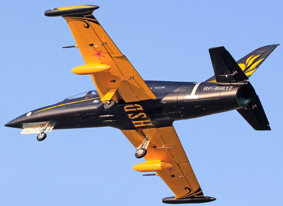 HSD L-39 Black Scheme 120mm Jet PNP RC Airplane Flight Image