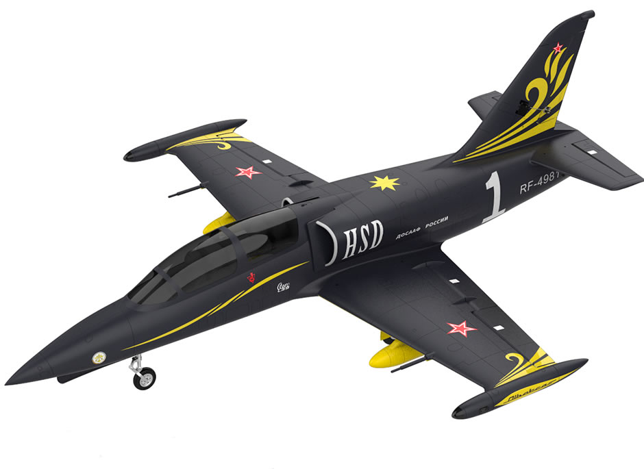 HSD L-39 Black Scheme 120mm Jet PNP RC Airplane Flight Image