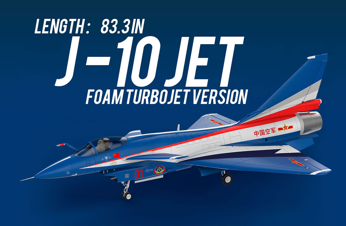 HSD HJ-10 FRP CAF NEW (DARK BLUE) Colors PNP RC Airplane