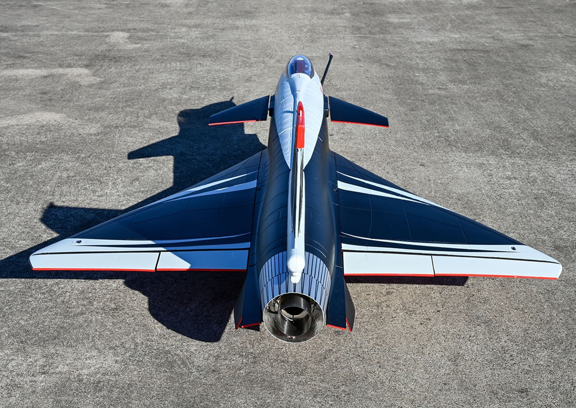 HSD Jet J-10 8kg Turbine Foam Jet PNP smoke turbine Black/Red & White RC Jet