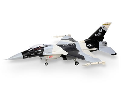 HSD F-16 Black and White Snow 105mm Jet PNP RC Airplane