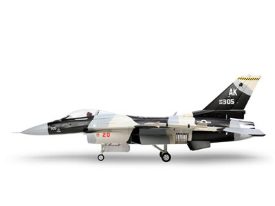 HSD F-16 Black and White Snow 105mm Jet PNP RC Airplane