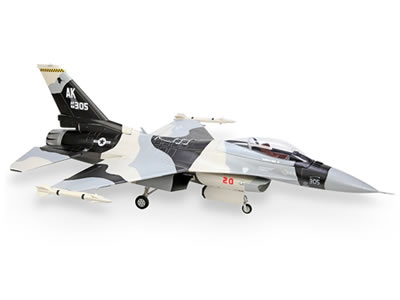 HSD F-16 Black and White Snow 105mm Jet PNP RC Airplane