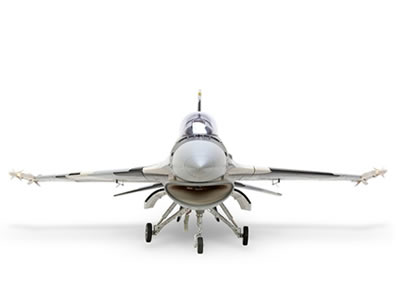 HSD F-16 Black and White Snow 105mm Jet PNP RC Airplane