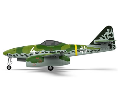 HSD ME-262 Green Camo Twin 90mm Jet PNP RC Airplane