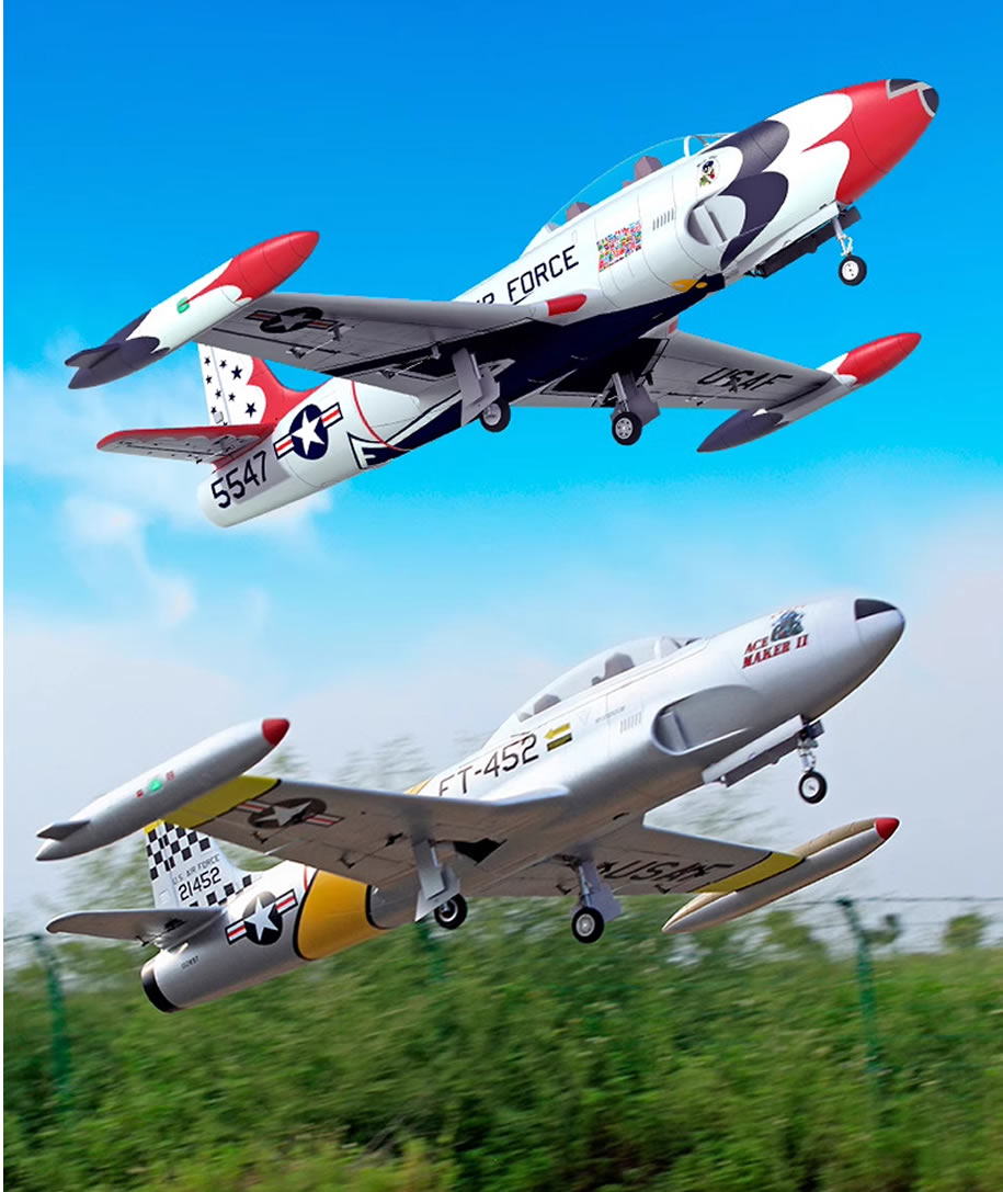 HSD T-33 Yellow Ribbon 120mm Jet PNP RC Airplane